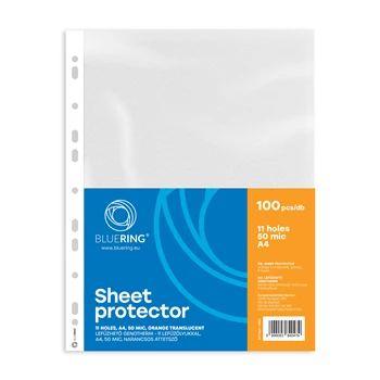 Файли для документів Bluering®, А4, PP, 50 мкм, 100 шт., прозорі